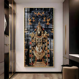 Lord Tirupati Premium Acrylic Floating Vertical Wall Painting - Decor Smart