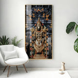 Lord Tirupati Premium Acrylic Floating Vertical Wall Painting - Decor Smart