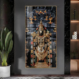 Lord Tirupati Premium Acrylic Floating Vertical Wall Painting - Decor Smart