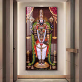 Lord Venkateswara Tirupati Balaji Premium Acrylic Floating Vertical Wall Painting - Decor Smart