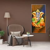 Lord Vighnaharta Ganesha Canvas Wall Painting - Decor Smart