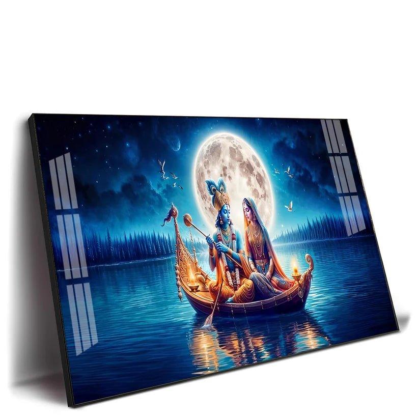 Love In A Paradise Premium Acrylic Floating Wall Painting - Decor Smart