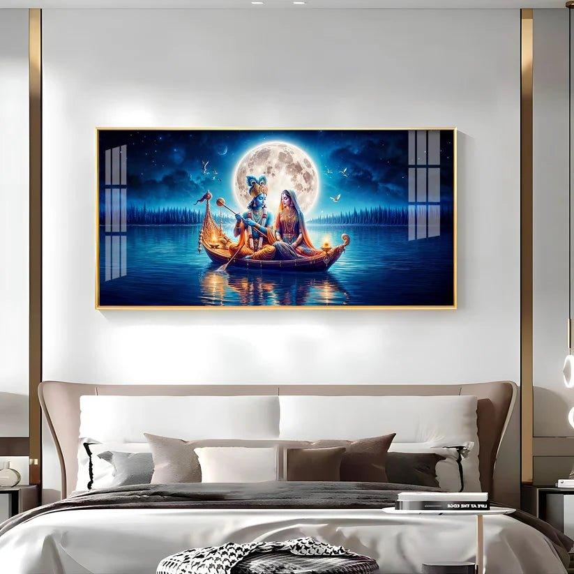 Love In A Paradise Premium Acrylic Floating Wall Painting - Decor Smart