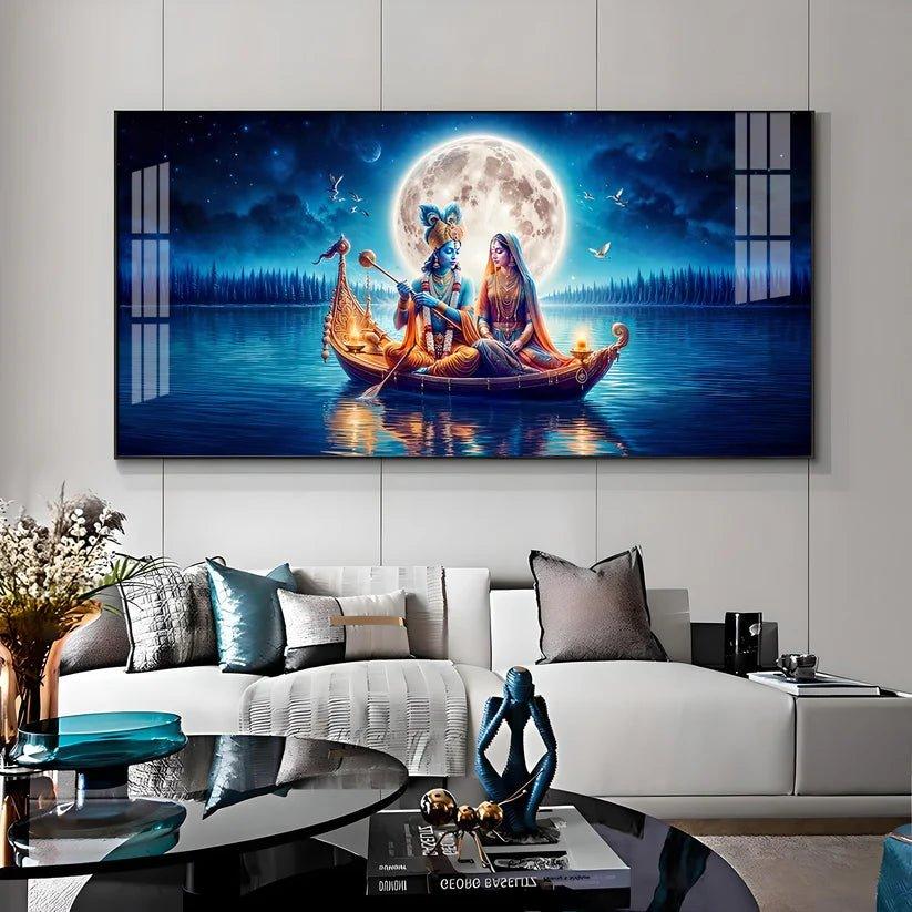 Love In A Paradise Premium Acrylic Floating Wall Painting - Decor Smart