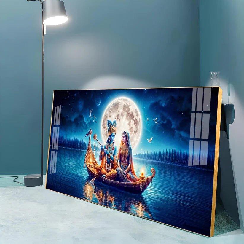 Love In A Paradise Premium Acrylic Floating Wall Painting - Decor Smart