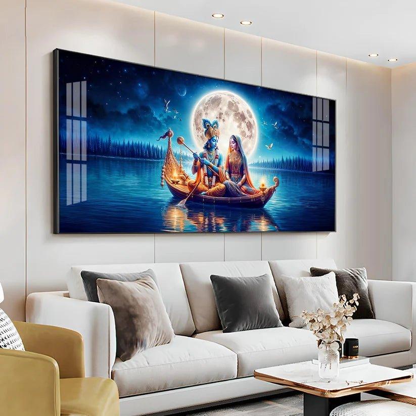 Love In A Paradise Premium Acrylic Floating Wall Painting - Decor Smart