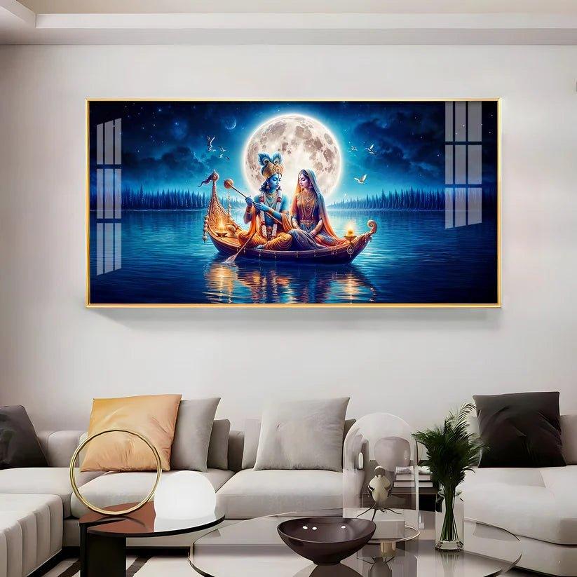 Love In A Paradise Premium Acrylic Floating Wall Painting - Decor Smart