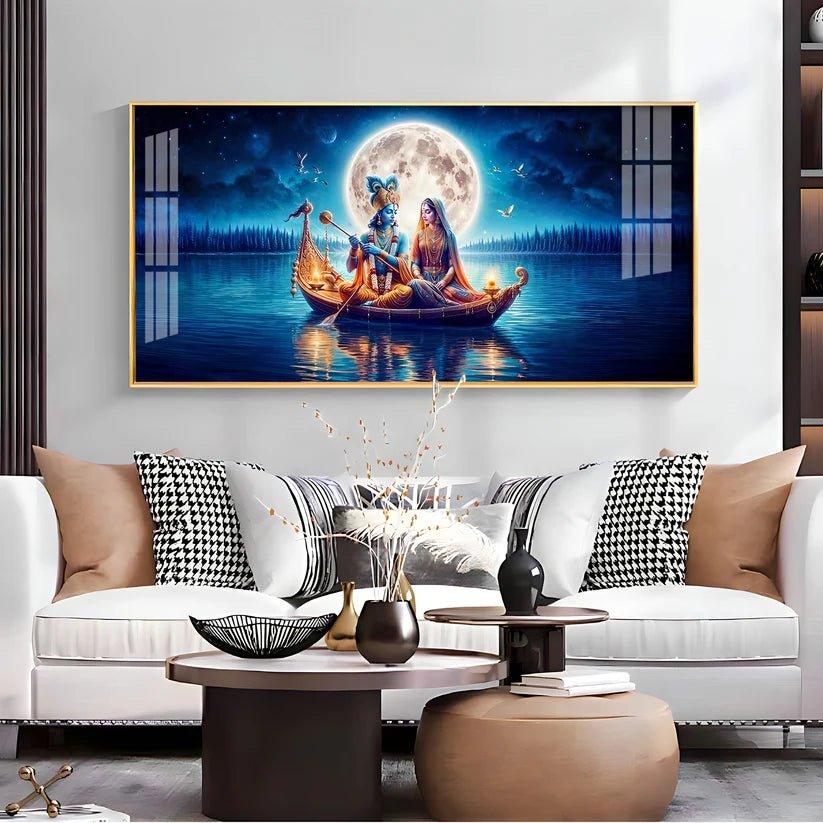 Love In A Paradise Premium Acrylic Floating Wall Painting - Decor Smart