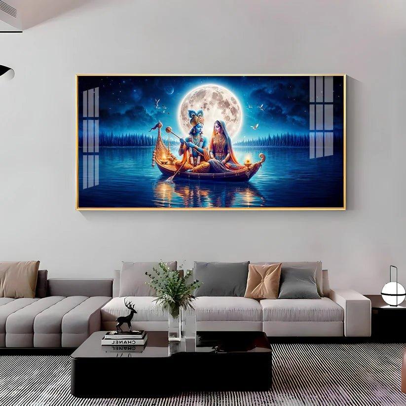 Love In A Paradise Premium Acrylic Floating Wall Painting - Decor Smart