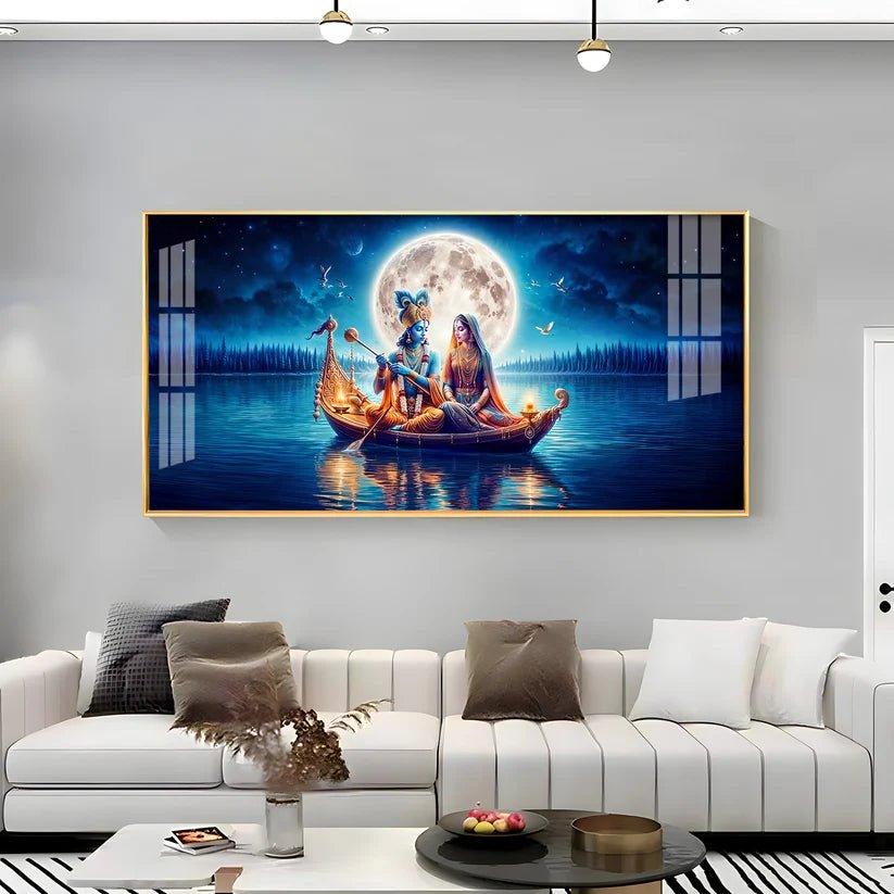 Love In A Paradise Premium Acrylic Floating Wall Painting - Decor Smart