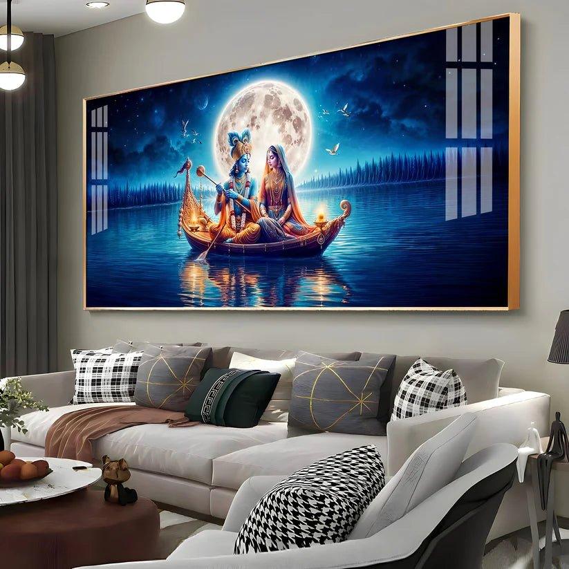 Love In A Paradise Premium Acrylic Floating Wall Painting - Decor Smart