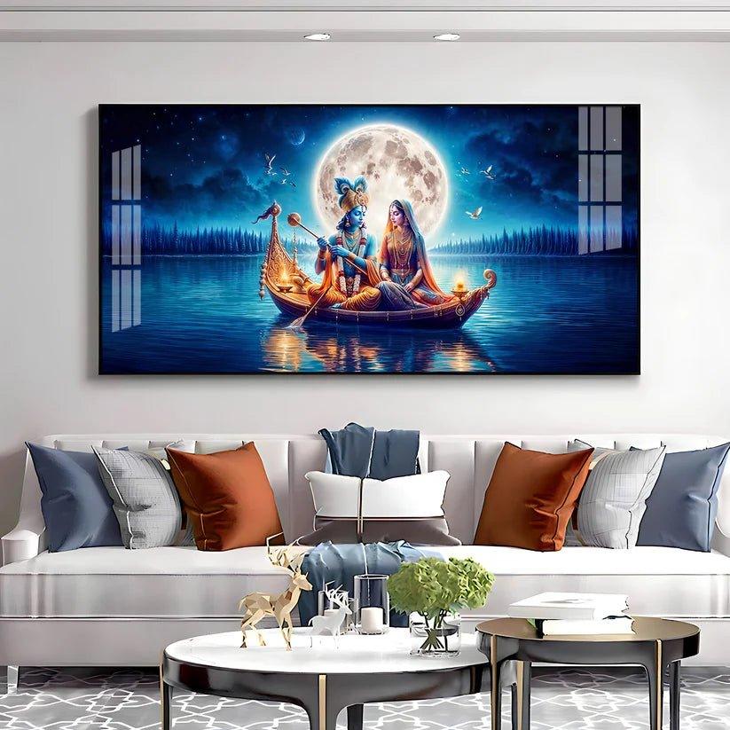 Love In A Paradise Premium Acrylic Floating Wall Painting - Decor Smart