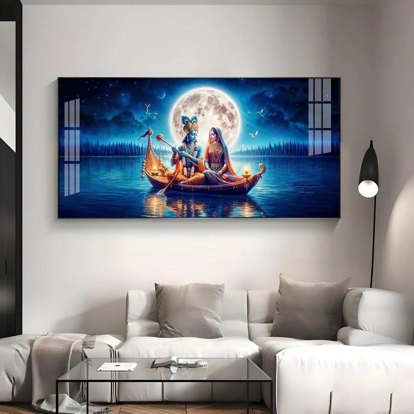 Love In A Paradise Premium Acrylic Floating Wall Painting - Decor Smart