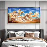 Lucky Horses Premium Acrylic Floating Wall Painting - Decor Smart