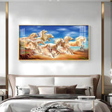 Lucky Horses Premium Acrylic Floating Wall Painting - Decor Smart