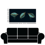 Lux Green Leaves – Premium Abstract Wall Art | Decor Smart