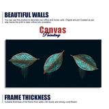 Lux Green Leaves – Premium Abstract Wall Art | Decor Smart