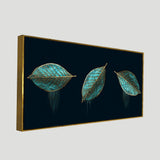Lux Green Leaves – Premium Abstract Wall Art | Decor Smart