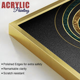 Luxurious Circular Pattern Acrylic Floating Wall Painting Set of 2 - Decor Smart