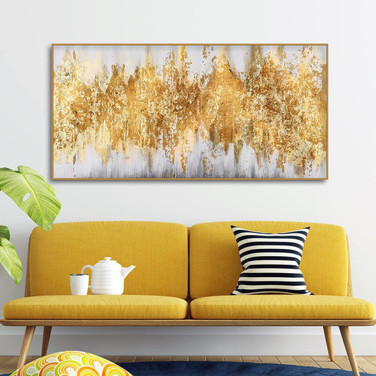 Luxurious Golden Pattern Premium Canvas Wall Painting | Decor Smart