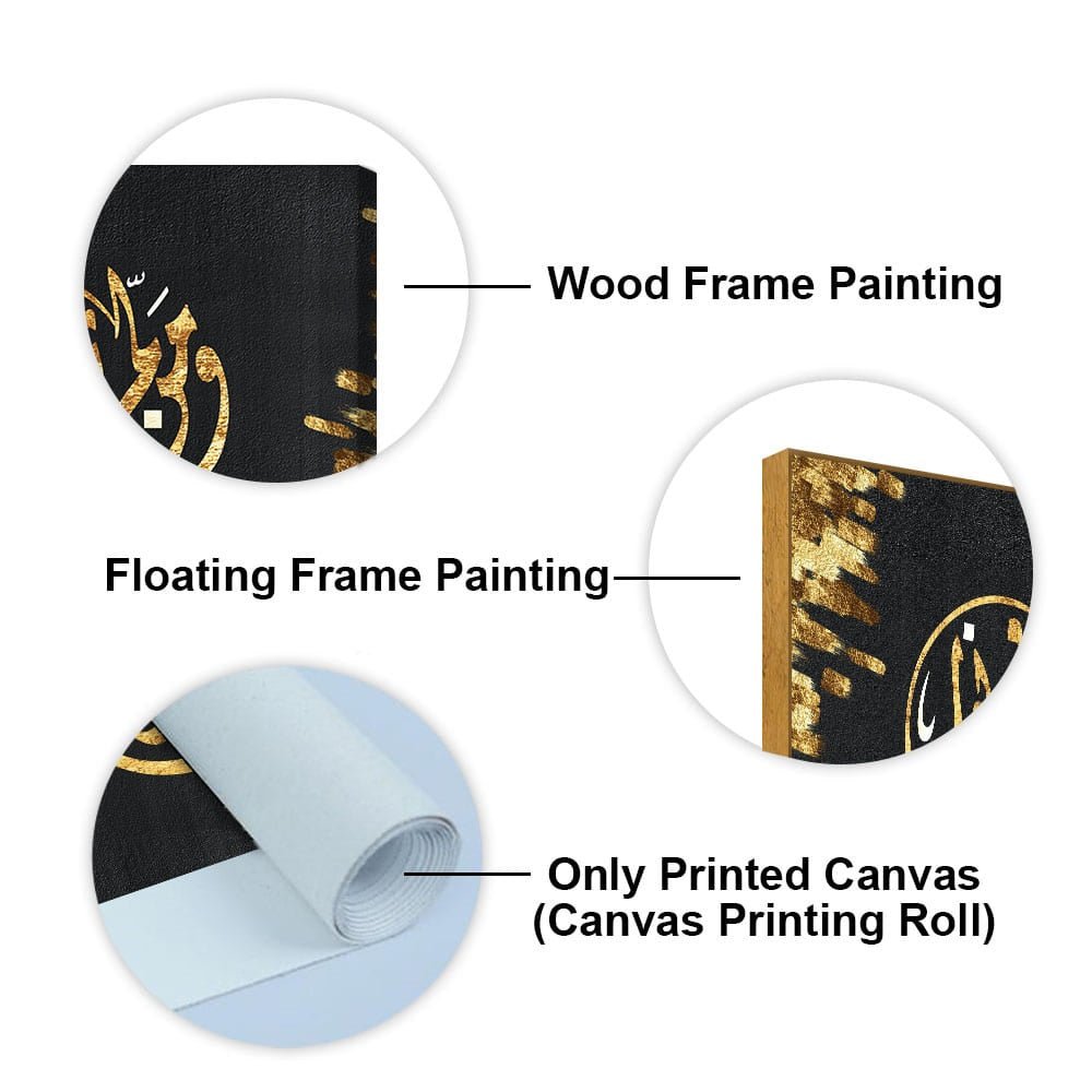 Luxurious Style Arabic Calligraphy Premium Wall Painting - Decor Smart