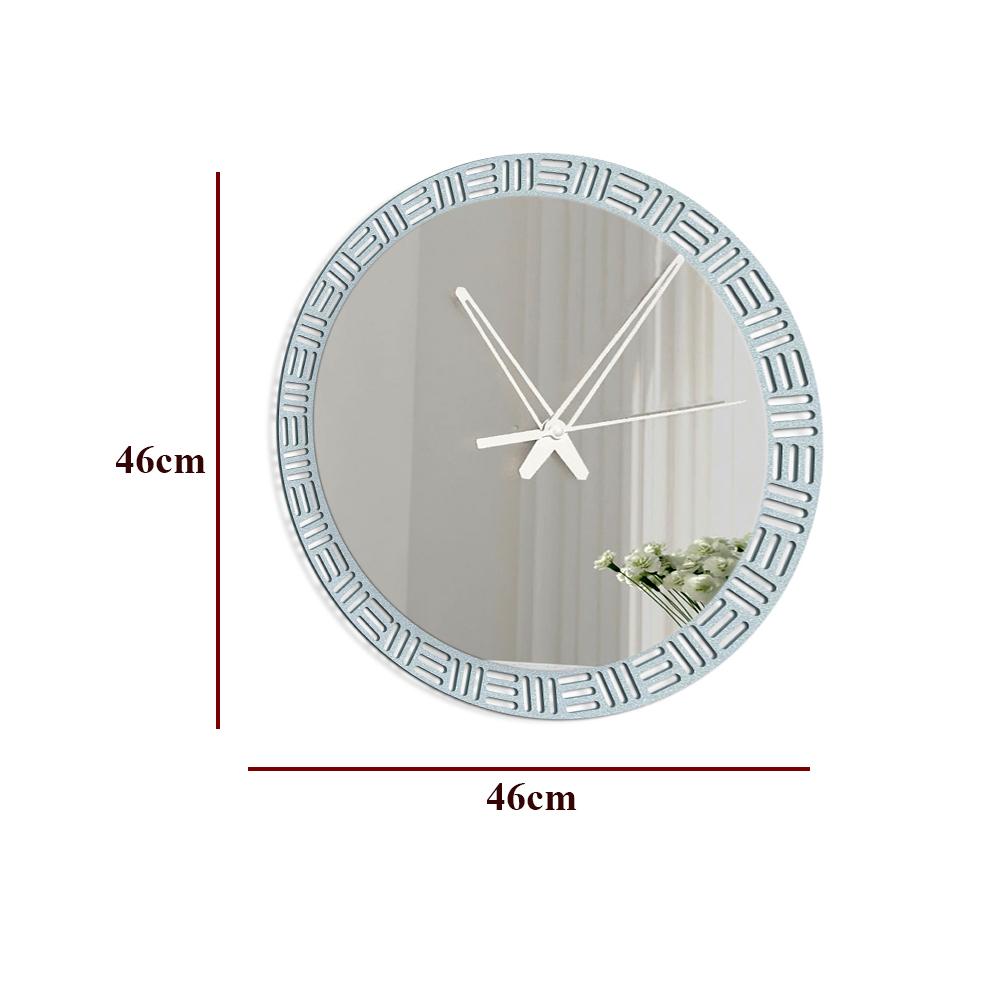 Luxurious Style Mirror with Wall Clock - Decor Smart
