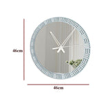 Luxurious Style Mirror with Wall Clock - Decor Smart