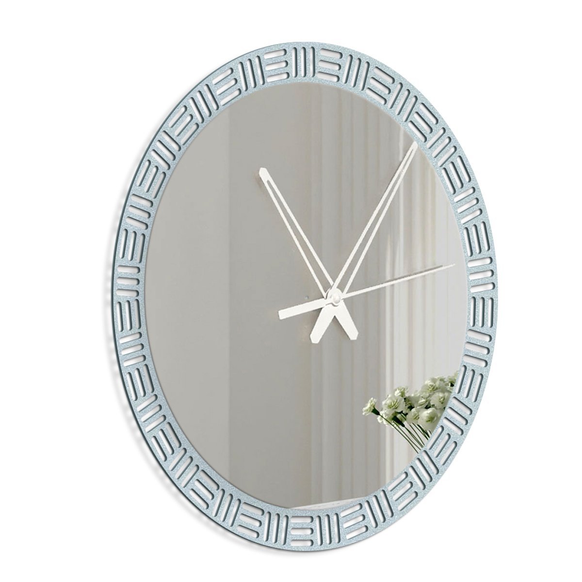Luxurious Style Mirror with Wall Clock - Decor Smart