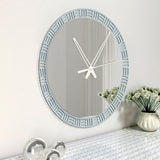 Luxurious Style Mirror with Wall Clock - Decor Smart