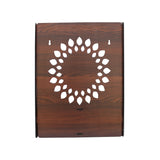 Luxurious Wooden Temple for Home, Office with Spacious Shelf & Inbuilt Focus Lights - Decor Smart