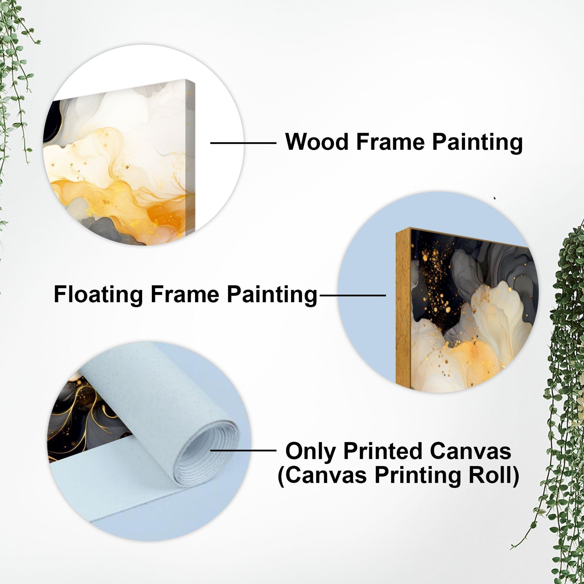 Luxury Abstract Fluid Art Canvas Wall Painting - Decor Smart