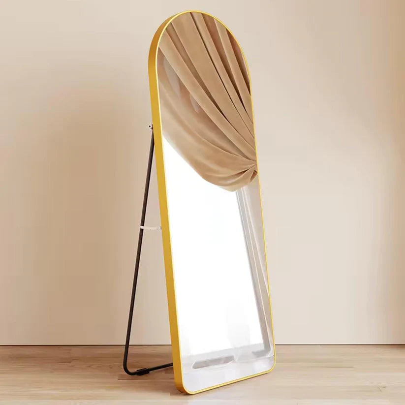 Luxury Dressing Wall Mirror with Slim Gold Border