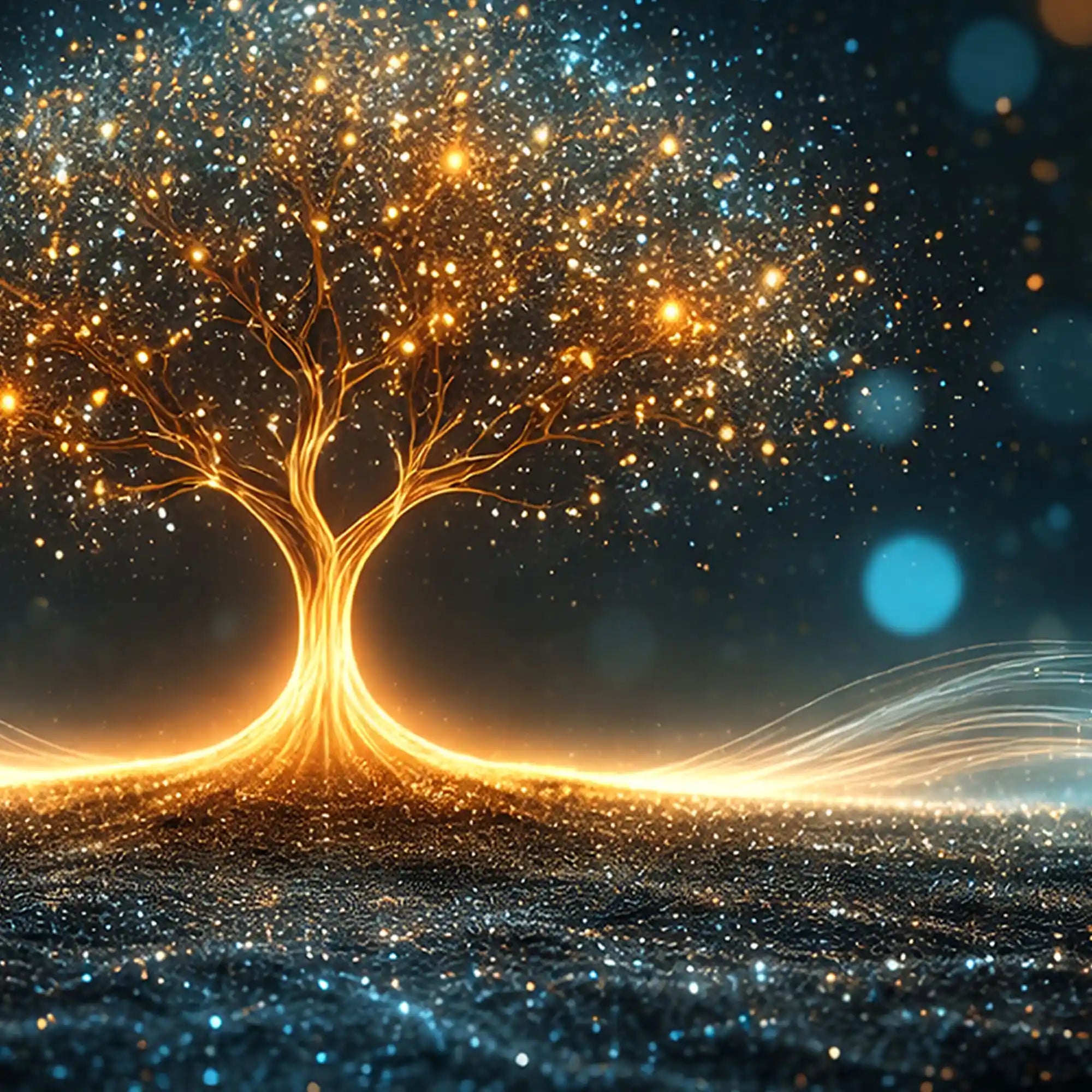 Luxury Glowing Tree of Life Crystal Glass Wall Painting for Office & Home