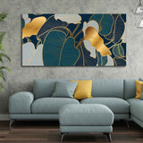 Luxury Golden Art Monstera Leaves Canvas wall Painting - Decor Smart