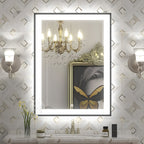 Luxury LED Cabinet Mirror with Touch Control and Classic Frame Design