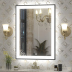 Luxury LED Cabinet Mirror with Touch Control and Classic Frame Design