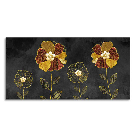 Luxury Style Flower Premium Wall Painting - Decor Smart