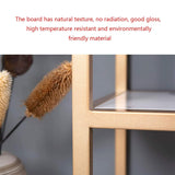 Luxury White Faux Marble Golden Finish Console Table - Decor Smart