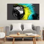Macaw Parrot Abstract Art Wall Painting