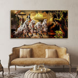 Mahabharat Shri Krishna and Arjun Premium Canvas and Wall Painting - Decor Smart