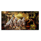 Mahabharat Shri Krishna and Arjun Premium Canvas and Wall Painting - Decor Smart