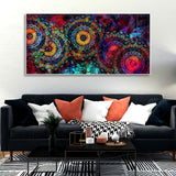 Mandala Art Dark Eyes Canvas Wall Painting - Decor Smart