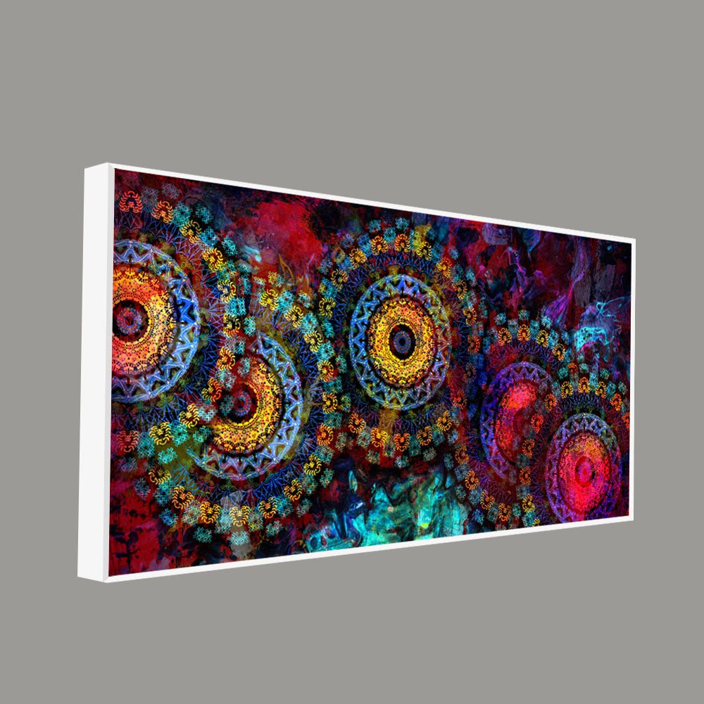 Mandala Art Dark Eyes Canvas Wall Painting - Decor Smart