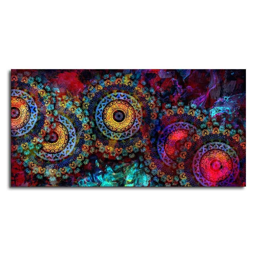Mandala Art Dark Eyes Canvas Wall Painting - Decor Smart