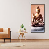 Meditating Gautam Buddha Canvas Wall Painting - Decor Smart