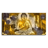 Meditating Lord Buddha Premium Wall Painting - Decor Smart