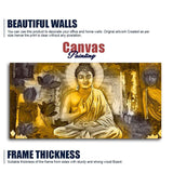 Meditating Lord Buddha Premium Wall Painting - Decor Smart