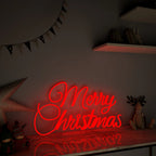 Merry Christmas Text Neon LED Light