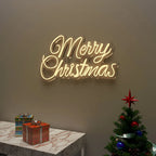 Merry Christmas Text Neon LED Light
