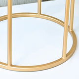 Metal Planter Stand With White Marble At Top - Decor Smart